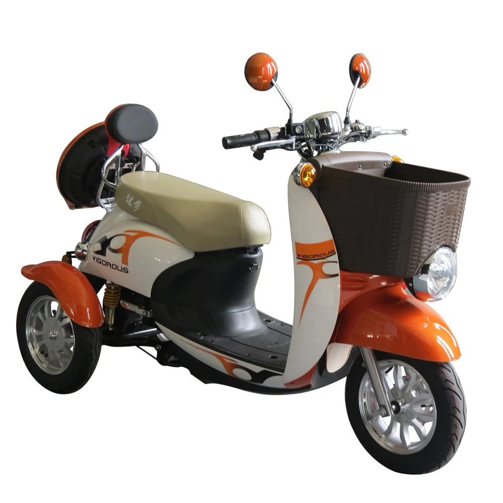 T412 500W ثلاث عجلات سكوتر كهربائي دراجة ثلاثية العجلات الكهربائية التنقل سكوتر المسنين E سكوتر مع موافقة الشارع