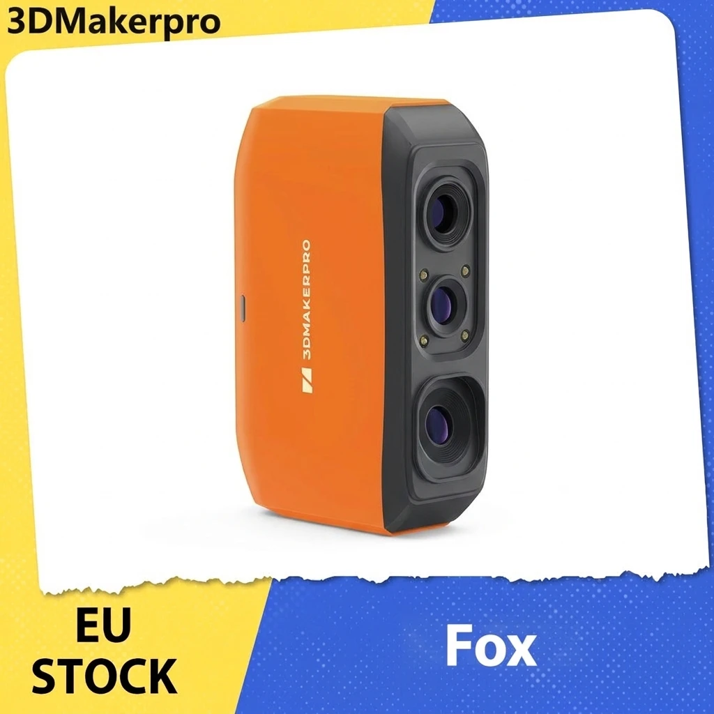 Scanner 3D 3DMakerpro, tracciamento visivo con intelligenza artificiale, precisione di 0,07 mm, risoluzione di 0,10 mm, sorgente luminosa NIR, scansione senza marcatori, frequenza di 10 fotogrammi al