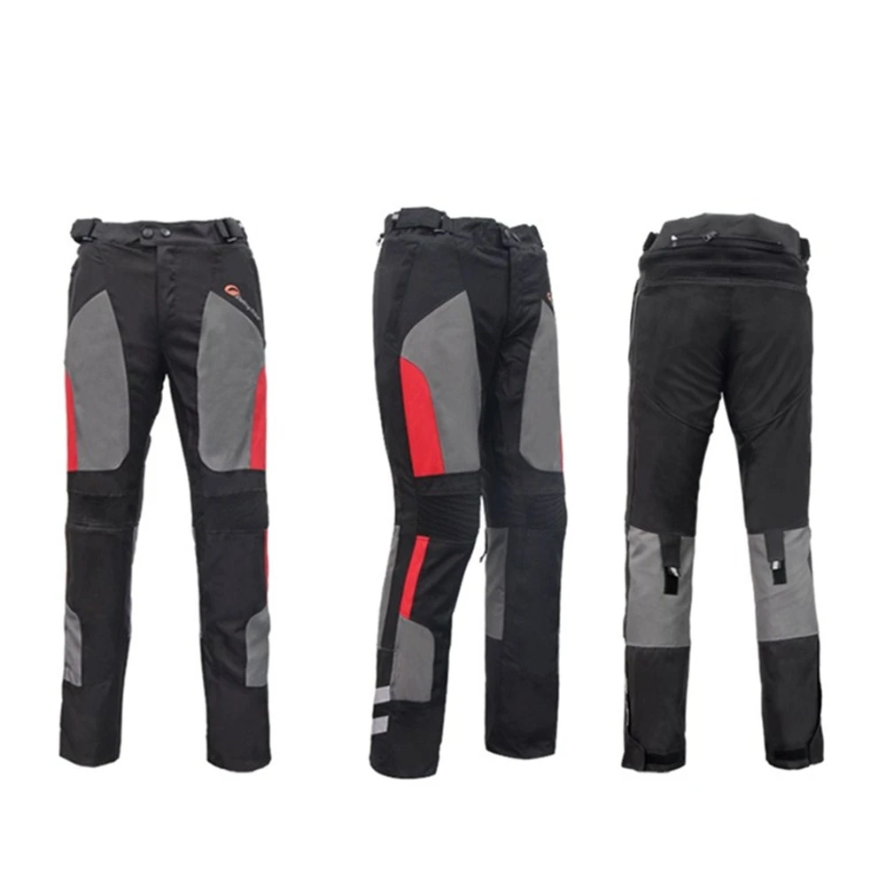 Men Summer Winter Motorcycle Pants Motocross Professional Protective Waterproof Trousers with Anti Collision Kneepads HP-12