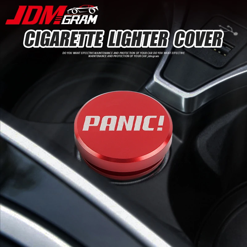 

JDM Car Cigarette Lighter Plug Cover Aluminum Universal Socket Outlet Dustproof Waterproof Cap Protect Auto Interior Accessories