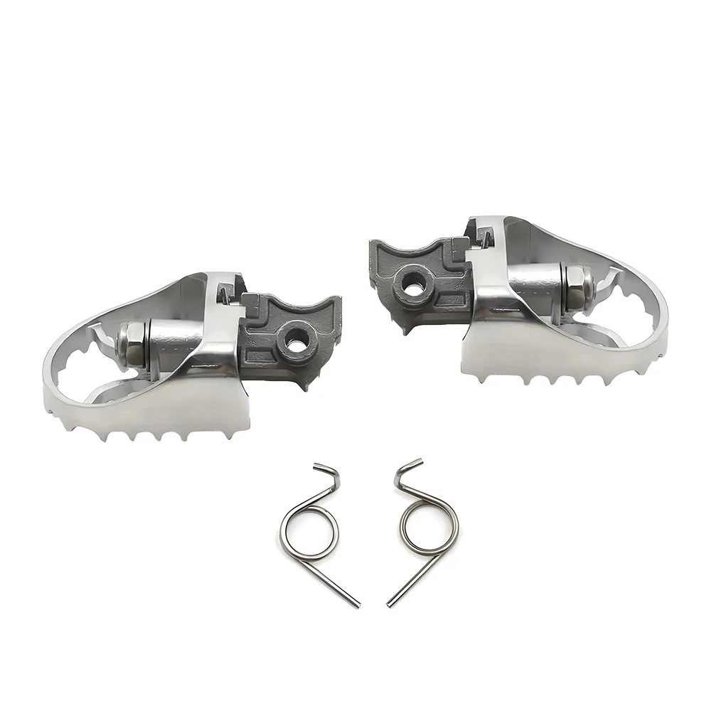 Full Steel Foot Peg Footrest Motorcycle Accessories, Compatible with BMW R1150GS, R1200GS ADV, R1250GS LC & R1250GS Adventure