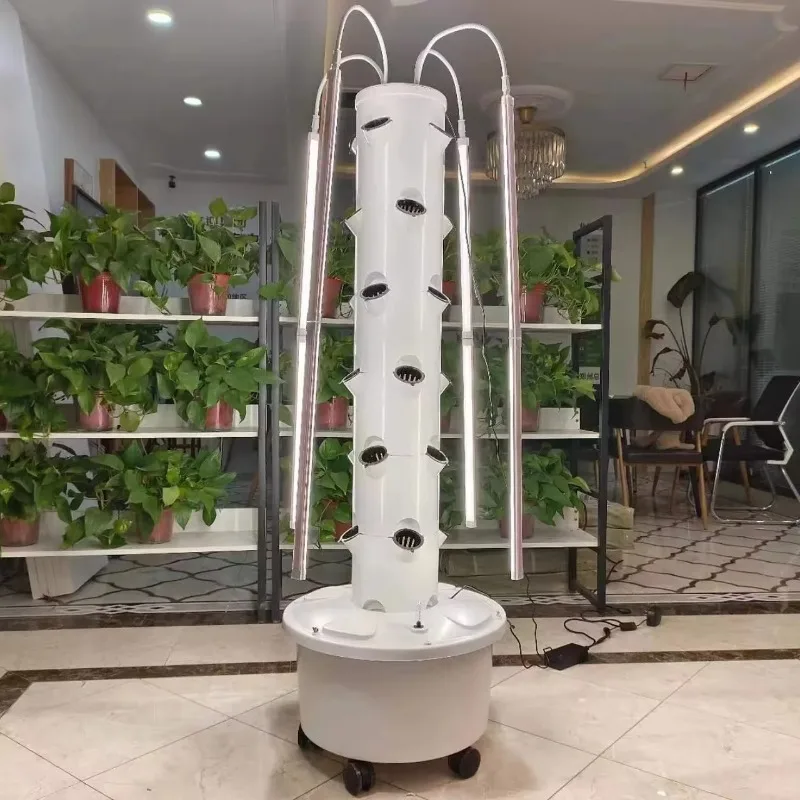 Easy Operation 24 Plants Hot Selling Hydroponic Tower System Home Garden Use Leafy Greens Fruits Small Tower System Indoor