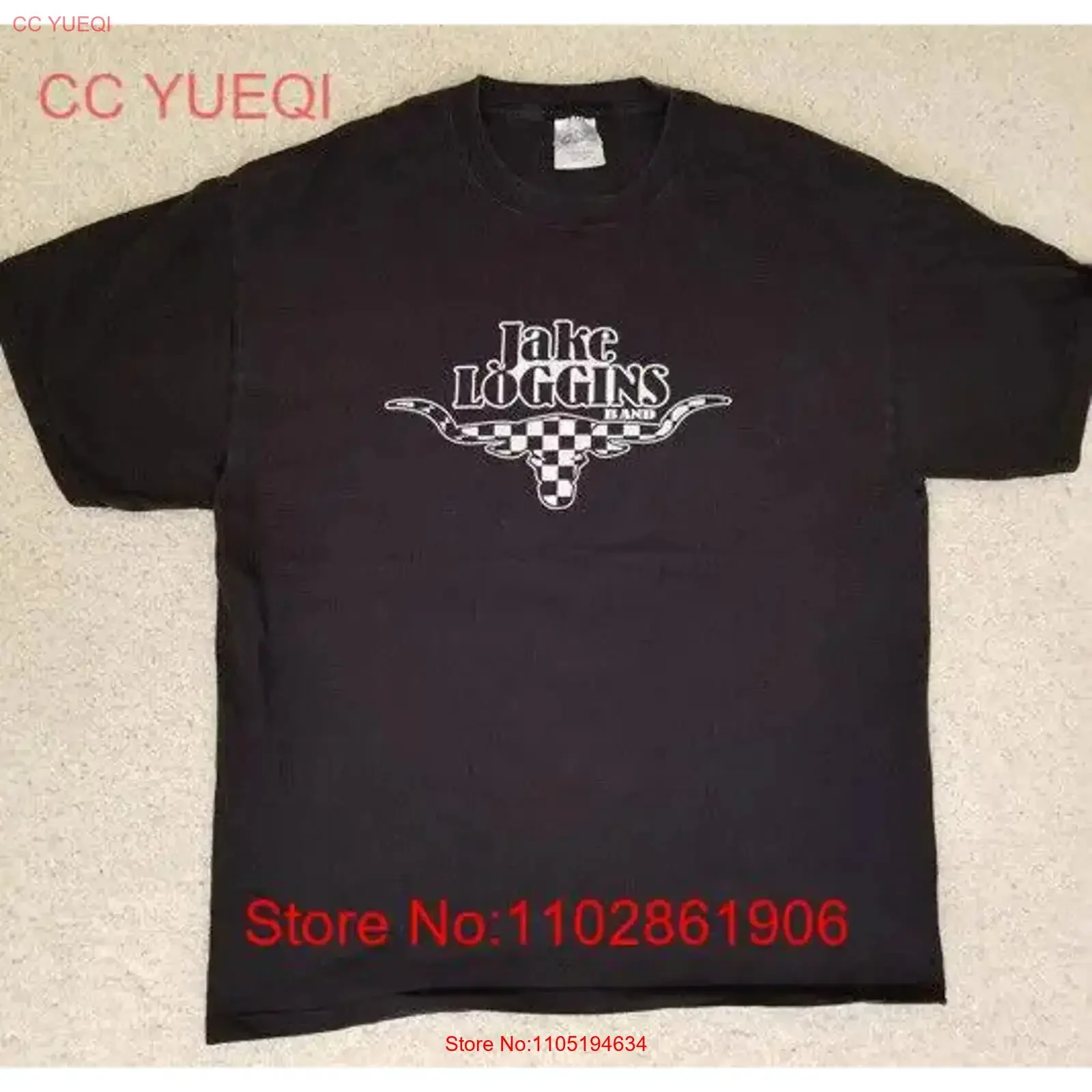 

JAKE LOGGINS BAND BLUES MUSIC Port and Company MEN'S LARGE Black T SHIRT vintage Washed Soft designer clothes Stretched Casual