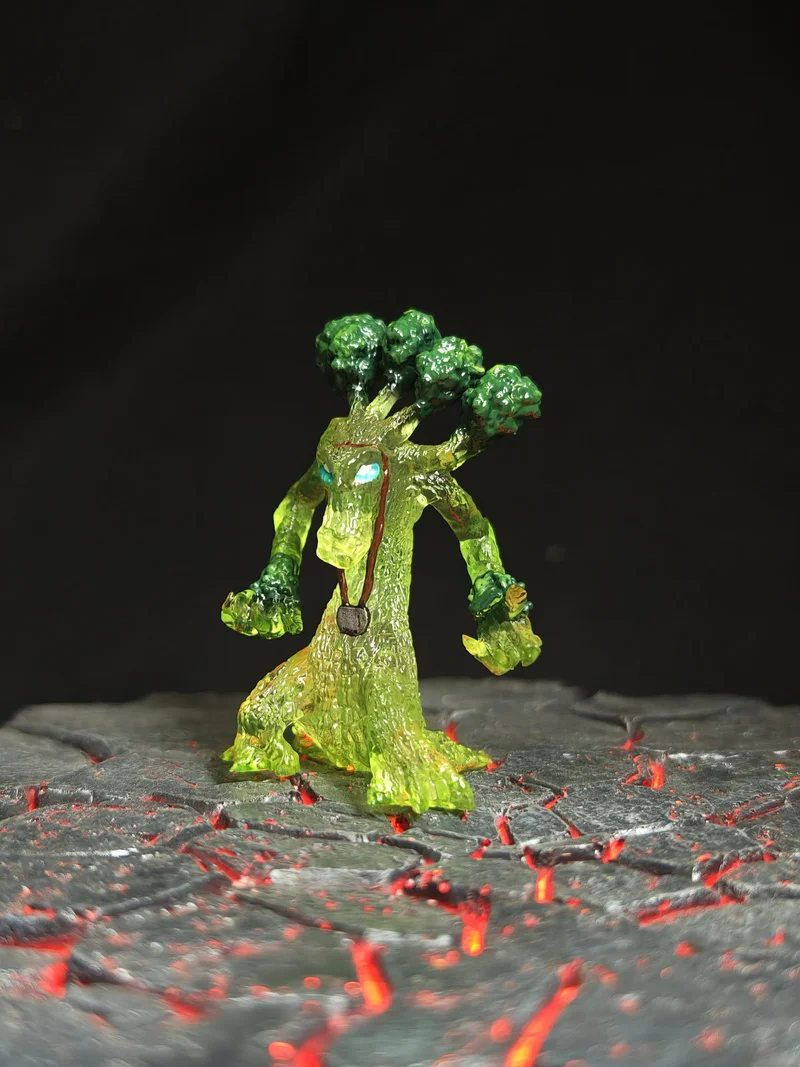 Warcraft The Druid Tree Man Transparent Edition Morphological Healing Morphological Painting Finished Model figure model toy