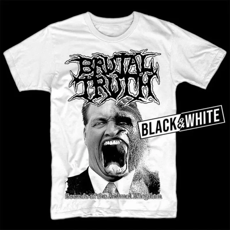 Brutal Truth Sounds of the Animal Kingdom T-Shirt Cotton White S to 5XL PM1823