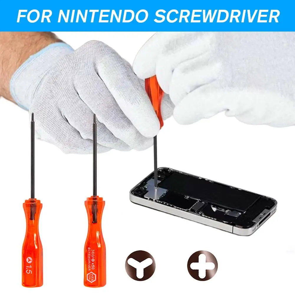 Открытый инструмент для отвертки Nintendo Cross & Y для 2DS, 3DS XL, ремонт отверток, обслуживание, ручной инструмент, игровые устройства K3Z5
