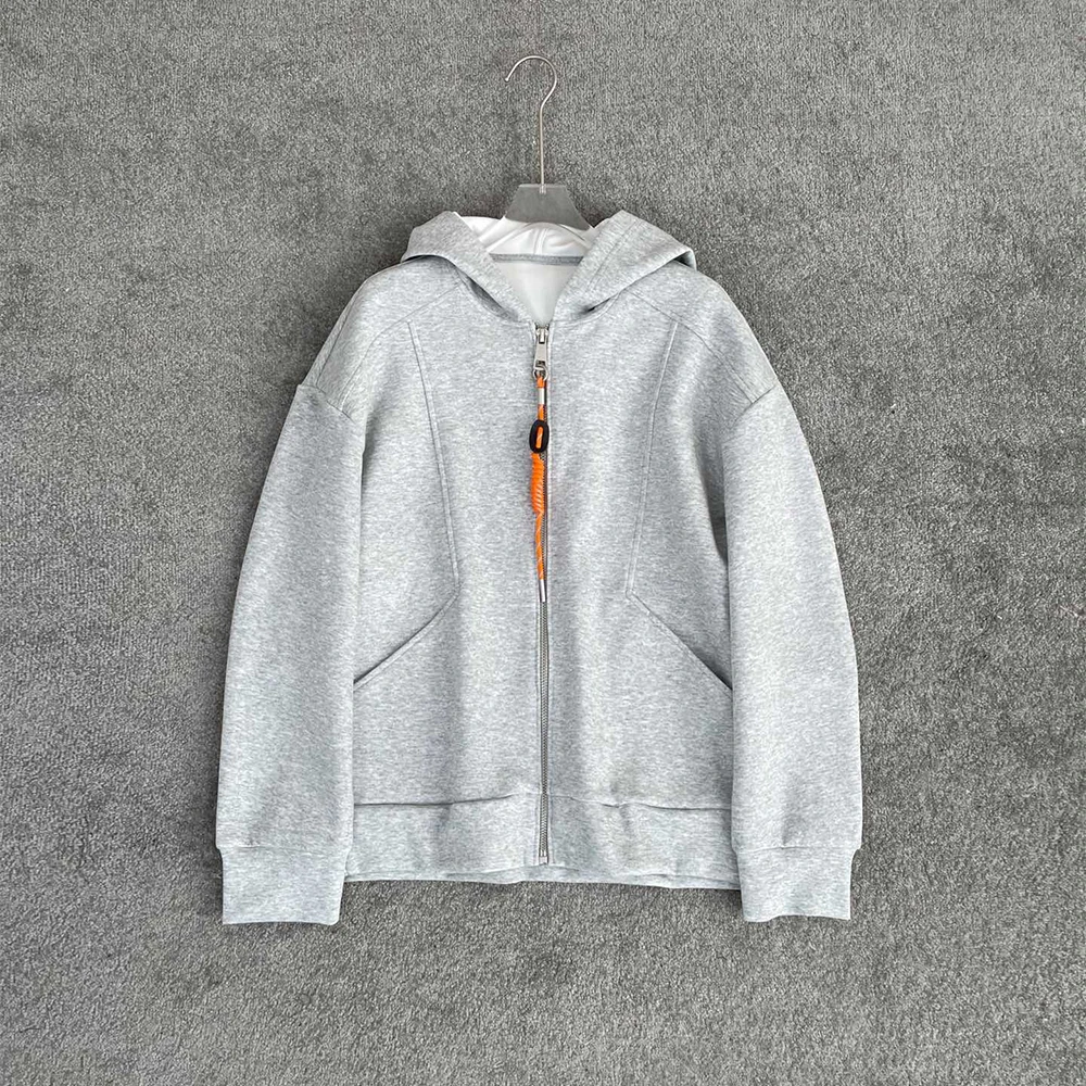 

Cotton Women Jacket Y2k Clash Shoelace Zipper Simple Fashion Commuter Hundred Hooded Sweatshirt Tops 2024 Fall New