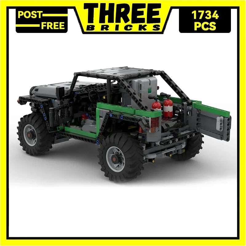 ThreeBricks-bloques de construcción Moc para niños, serie de modelos de coche, Jeep grande 42129, ladrillos de tecnología, Juguetes DIY para niños, regalo para niños, ladrillos pequeños