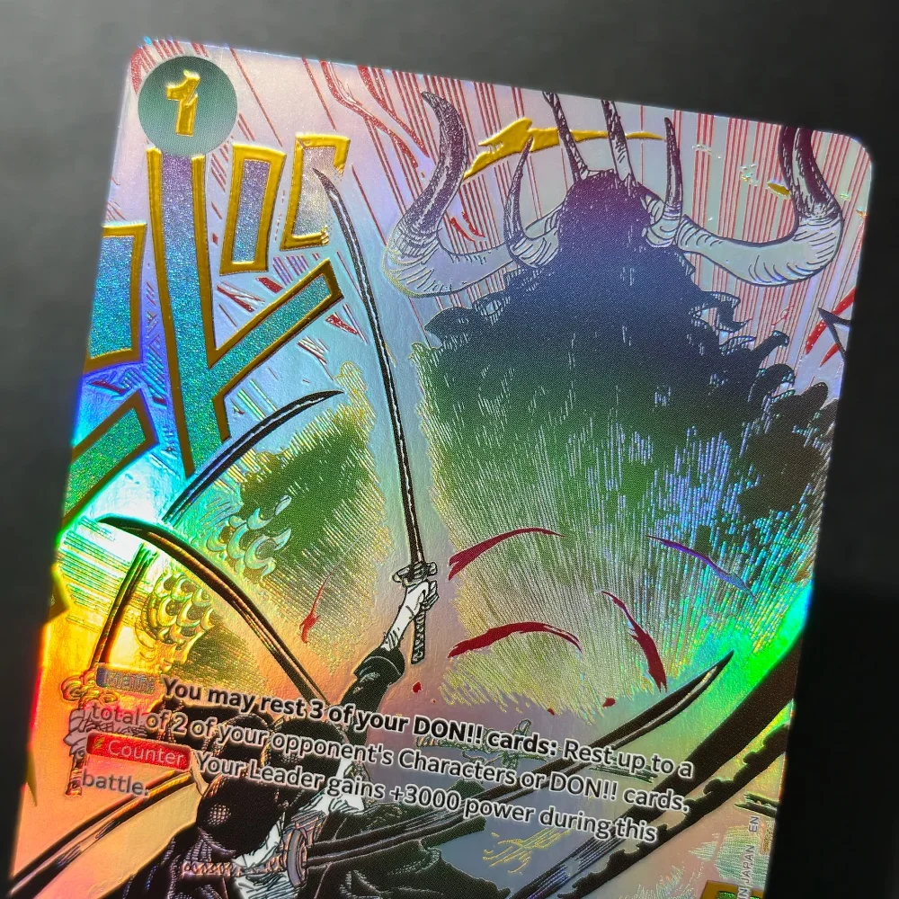 Proxy ONE PIECE Demon Aura Nine Sword Style Asura Blades Drawn Dead Man's Game Boeuf Burst English TCG Anime Cards view 6
