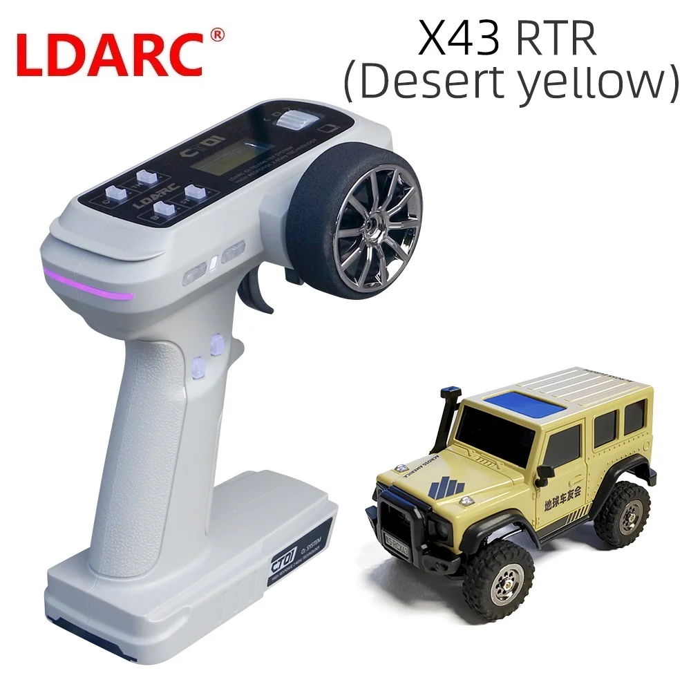 LDARC X43 V2 1/43 Crawler turbo RC car 4WD Remote control mini