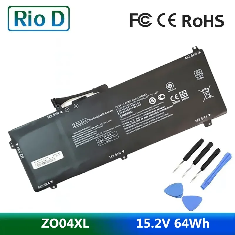 

ZO04XL 15.2V 64Wh Laptop Battery For HP HSTNN-C88C HSTNN-LB6W ZBook Studio G3 G4 808396-421 808450-001 HSTNN-CS8C ZO04