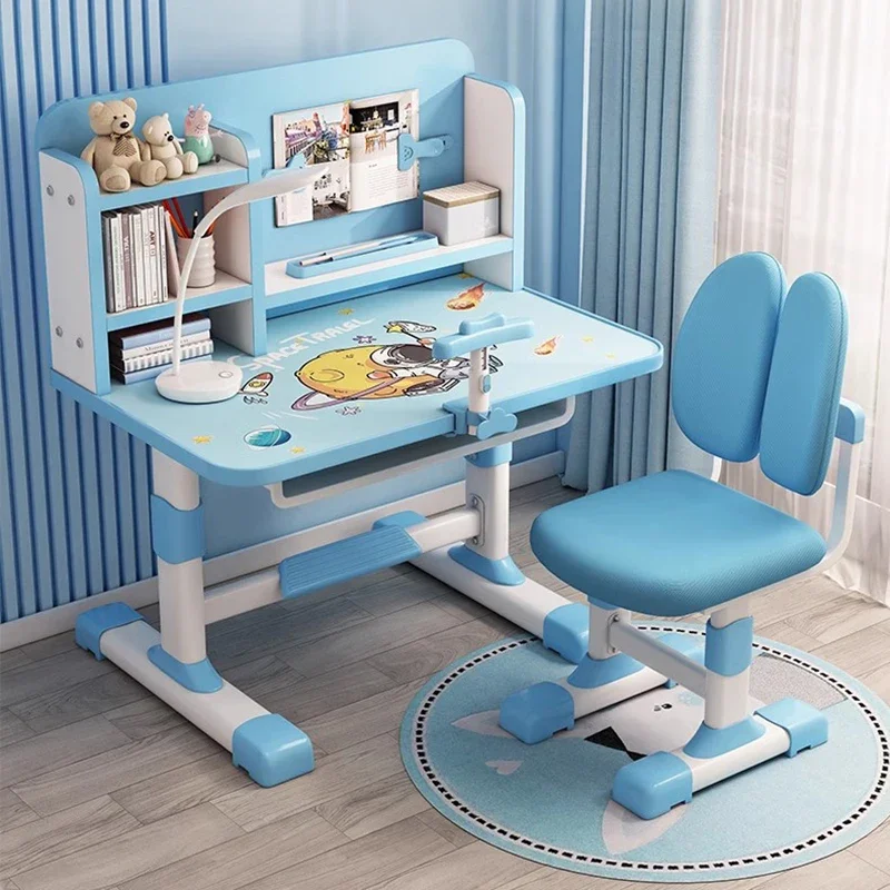 Scrivania Set da tavolo per bambini Ufficio Sala Materiale scolastico Ragazza Scrivanie per bambini Studio Tavolo Bambini Aula Mobili per bambini elementari