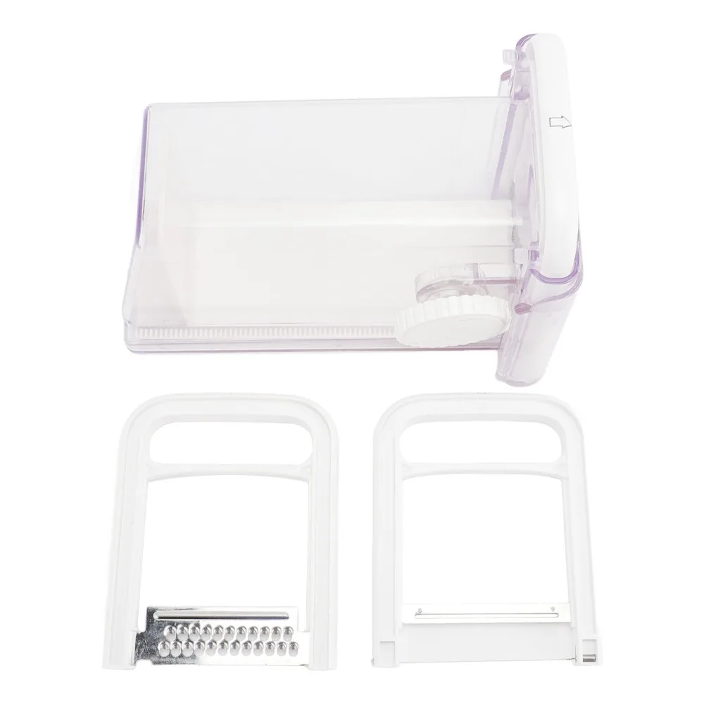 ABS Cheese Cutter Storage Container White Rectangle Shape Cheese Chopper Easy Clean Multifunctional Butter Slicer Container Box