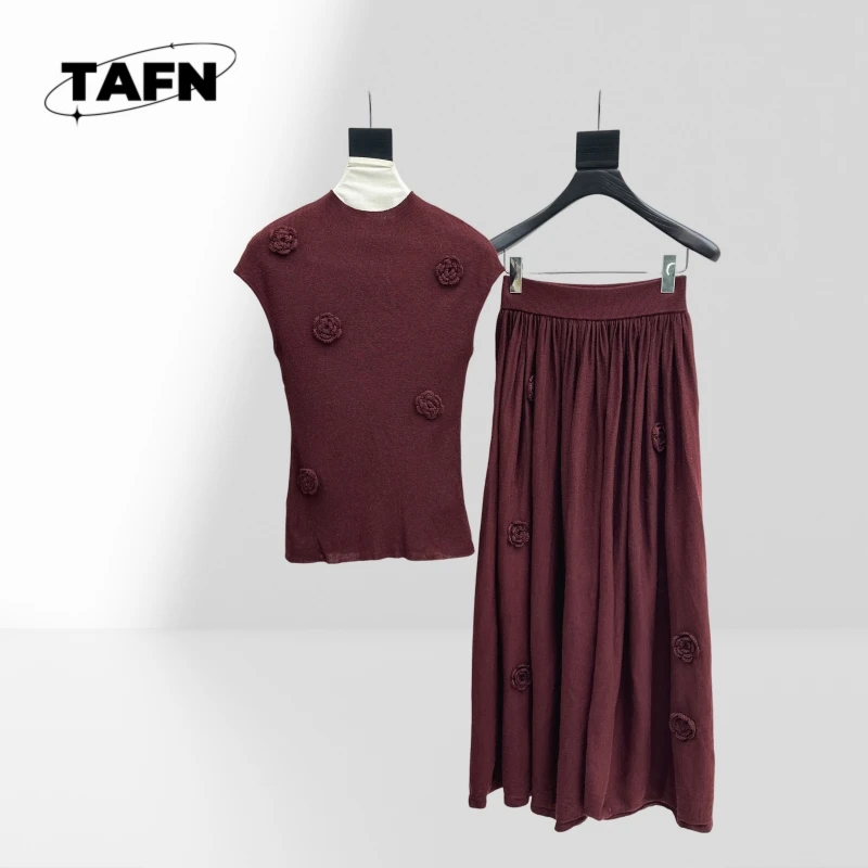 طقم تنورة نسائية كاجوال، عصري ومريح للأيام الدافئة، مثالي للاستخدام اليومي والليل AI1330