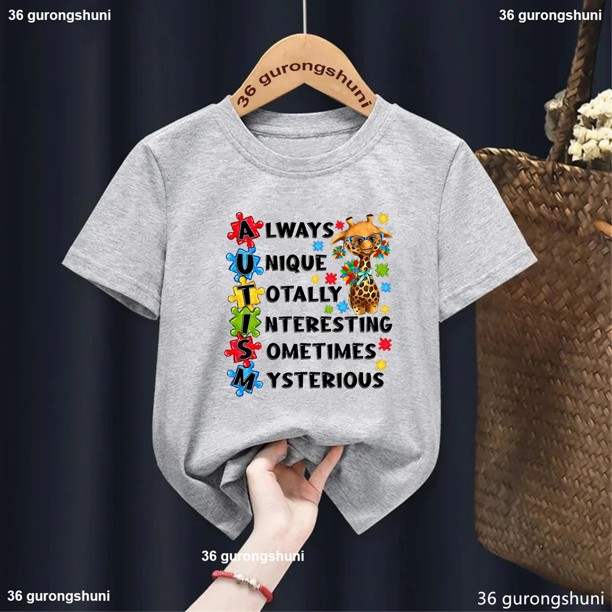 Cute Autism Awareness Kids Shirt Love Needs No Words Print Child T Shirt Boy Girl Clothes Autism Toddler Shirt Autism Kidstee