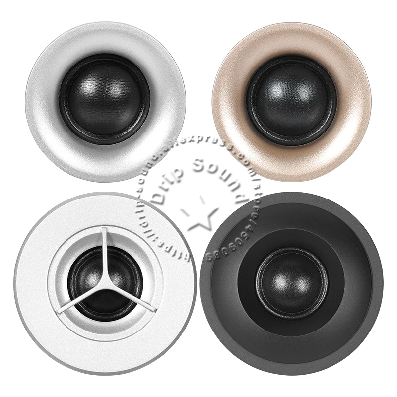 Haut-parleur magnétique NdFeB avec dissipateur thermique, haut-parleur triple, twecirculation, 4 Ohm, 6 Ohm, 8Ohm, 20W, doré, argenté, noir, 2 pièces