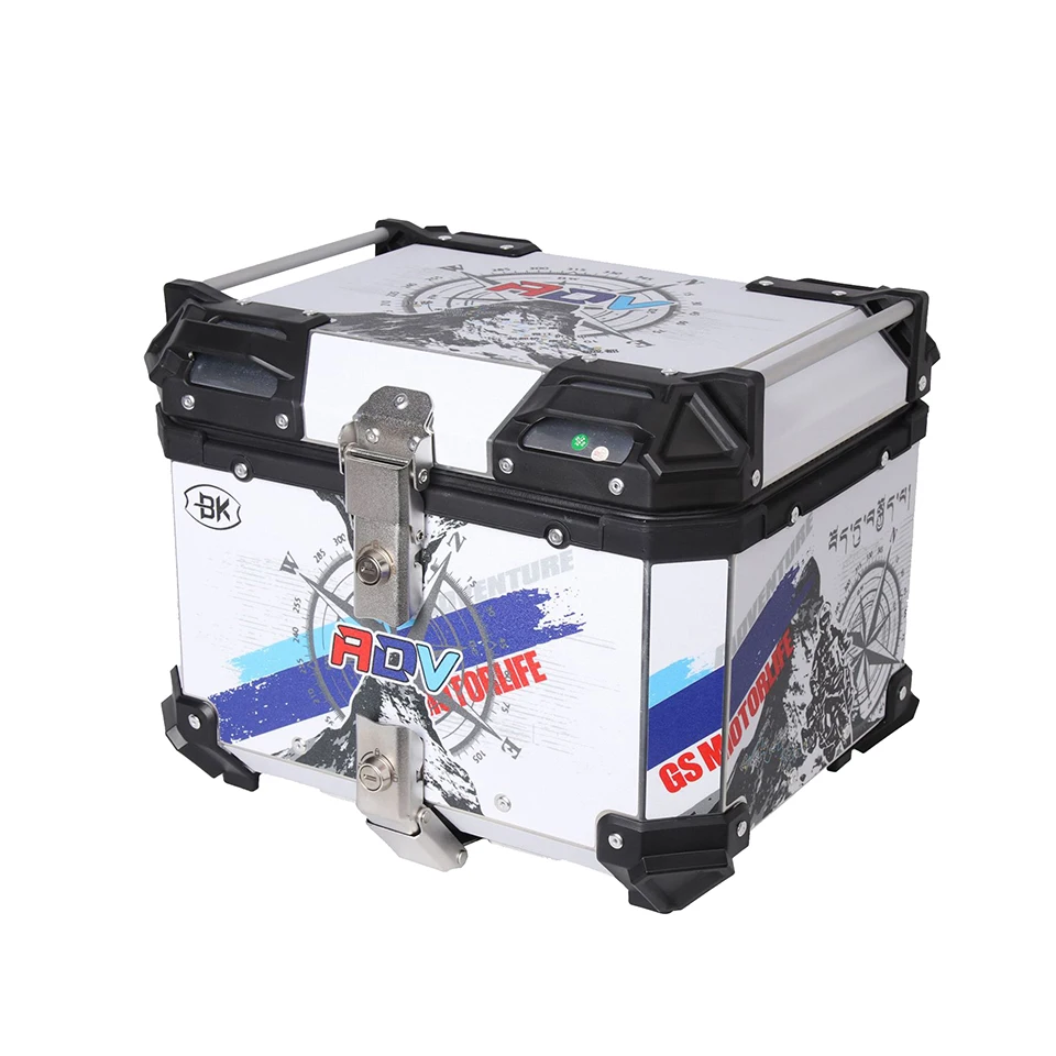 

Aluminum Motorcycle Rear Luggage Box 36L 45L 55L Motorcycle Storage Case Moto Top Box 55L 45L Motorcycle Trunk Tail Box
