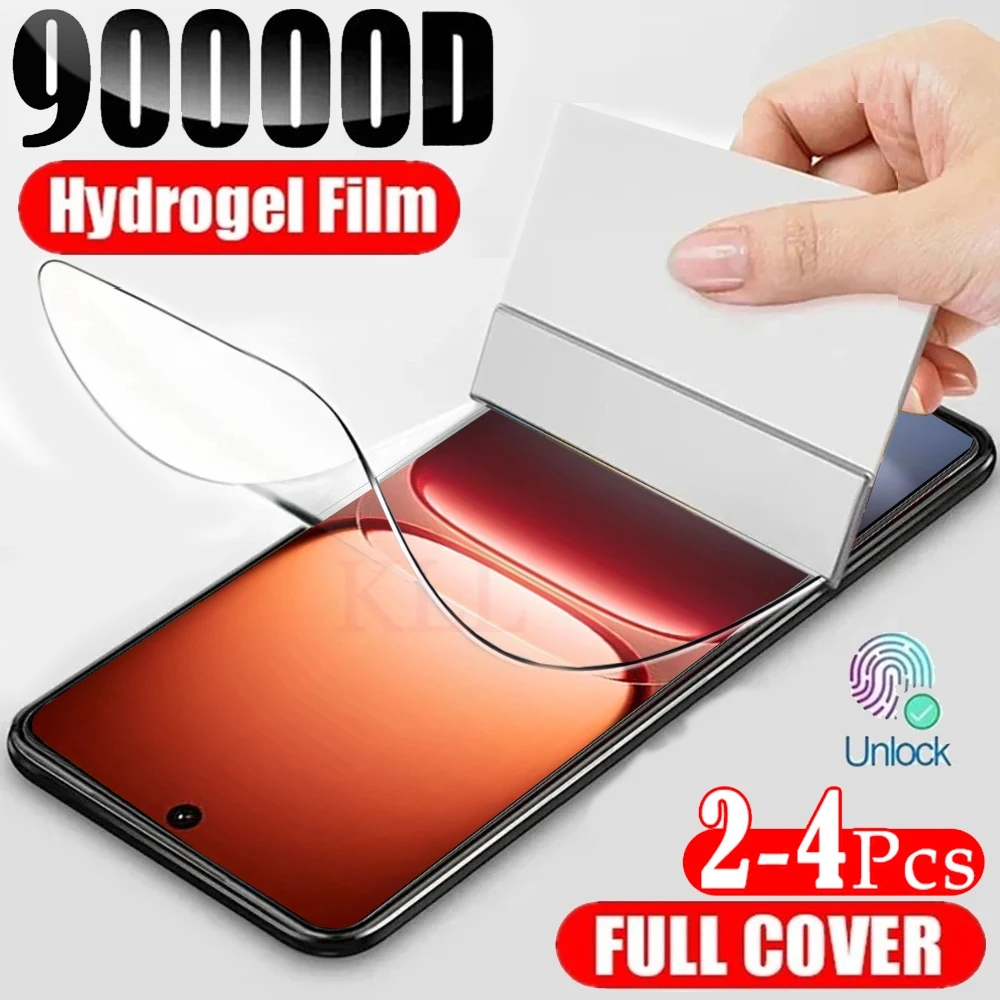 

2-4 шт. силиконовая гидрогелевая пленка с полным покрытием для VIVO IQOO 15 13 12 11S 10, защитные пленки для экрана Vivo Y31 Pro Y400 Y300 Y200 GT Film