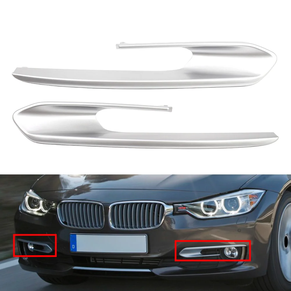 1Pc Car Front Bumper Trim Fog Light Frame Cover For BMW 320i 328d 328i 325i 2012 2013 2014 2015 Only For Modern Line Model