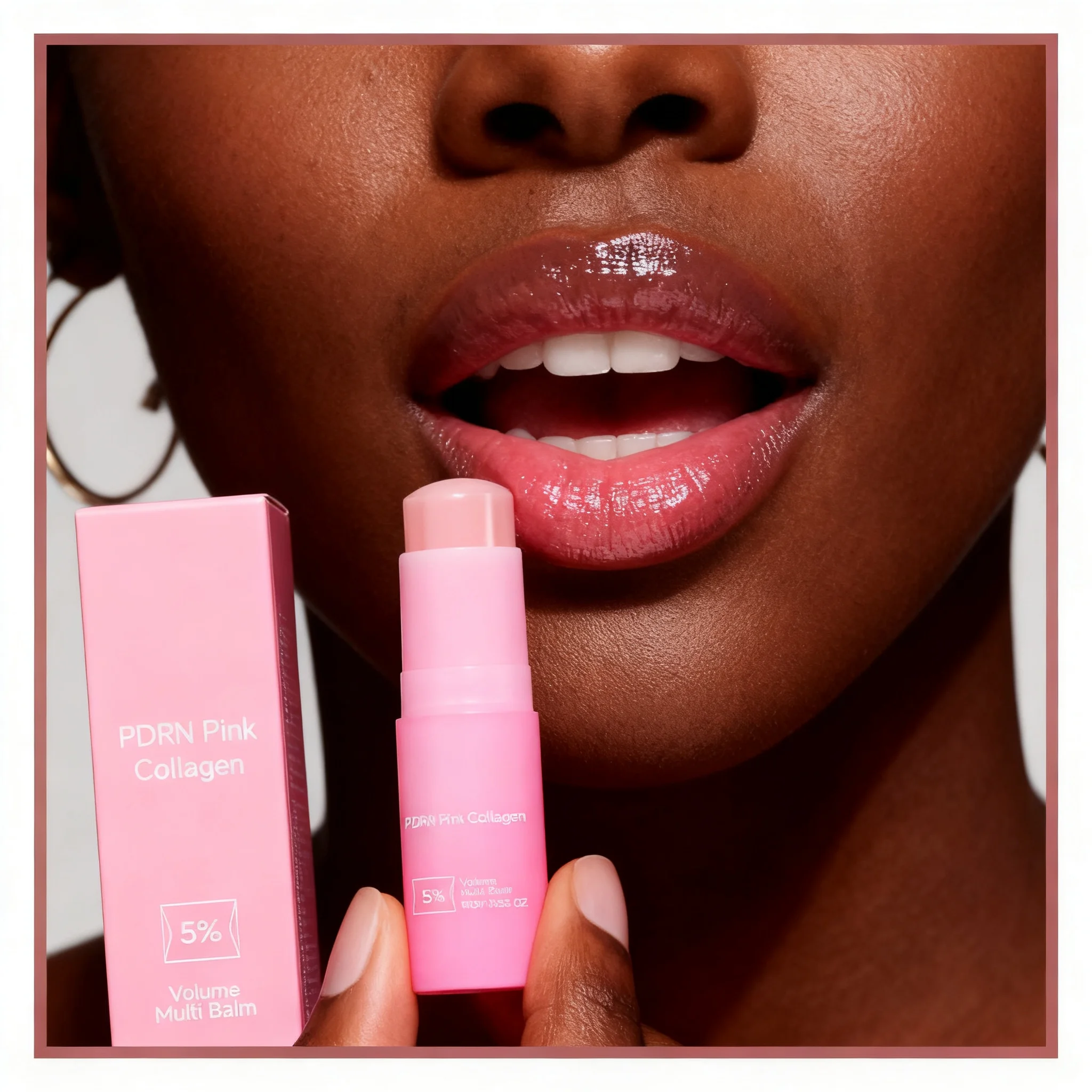 1/2/3PCS PDRN Pink Collagen Volume Multi Balm Stick Collagen Wrinkle Stick Face Body Balm for Under-Eyes Dark Circle Relief Care
