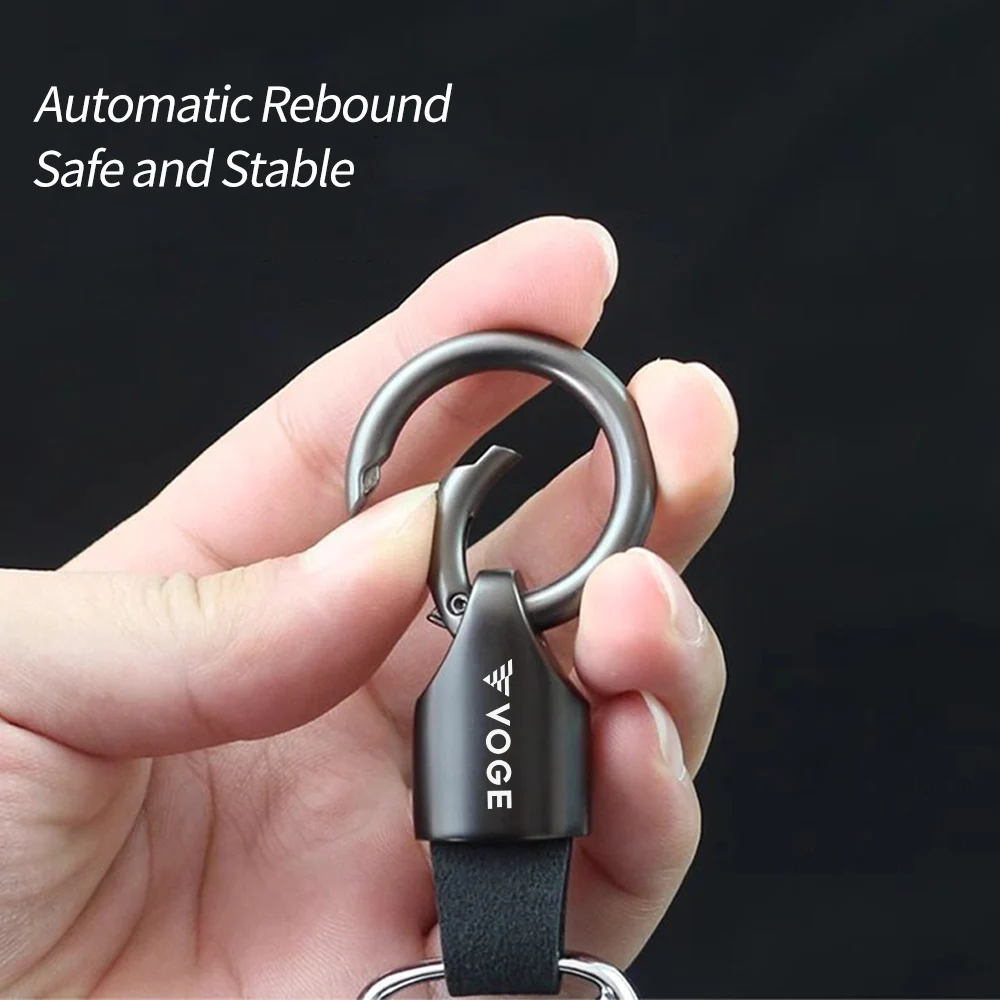 For LONCIN VOGE 500DS 500DSX 650DS 650DSX 500R 500AC 300R RR Accessories Motorcycle Finger Ring metal keychain keyring Key Chain