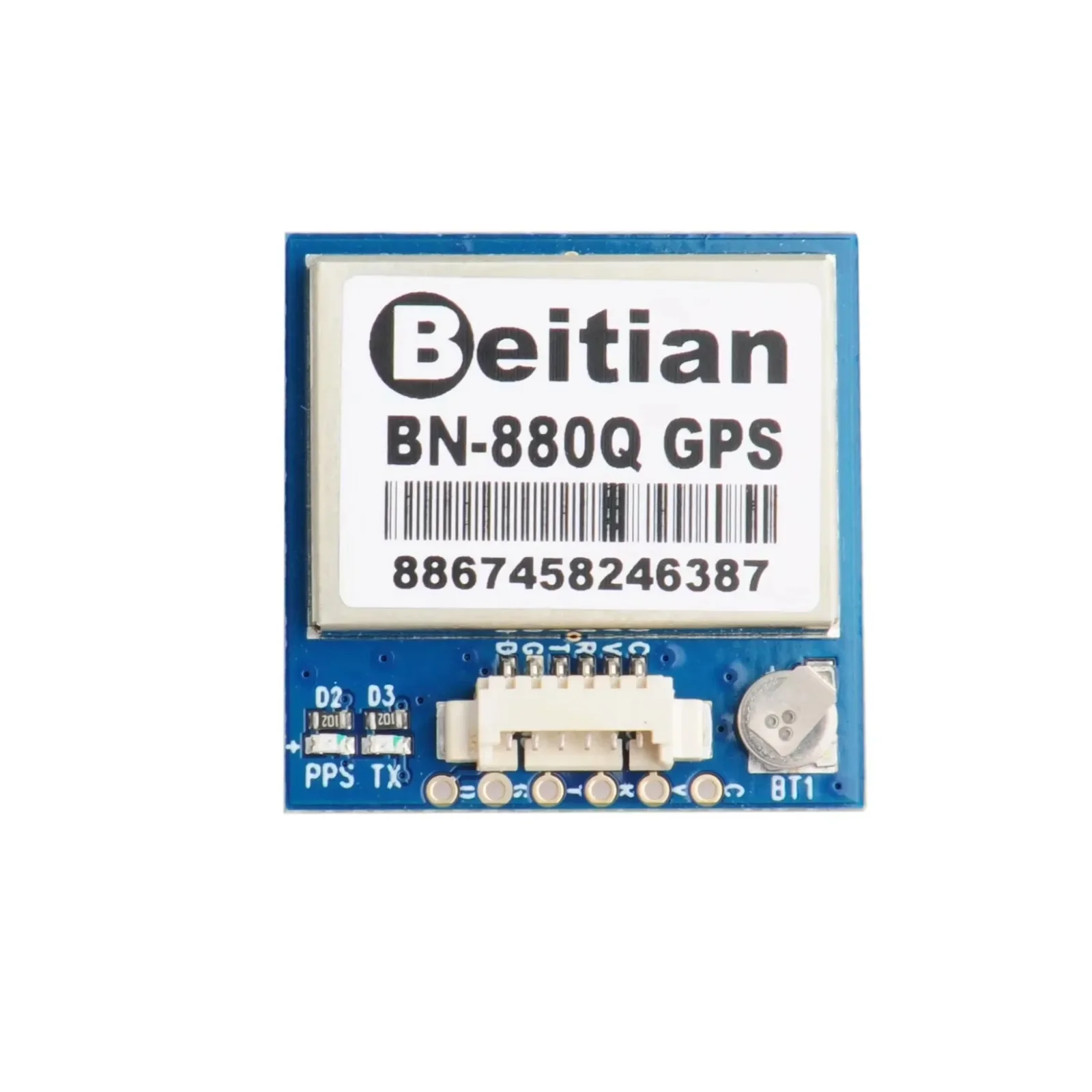 Beitian BN-880Q BN880Q GLONASS Módulo GPS duplo QMC5883L Bússola GNSS GPS GLONASS Módulo GPS de controle de voo duplo para PIX-HAWK