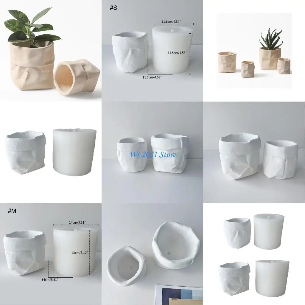 

G5GC Silicone Flower Pot Mold Candlestick Silicone Mold Planter Cement Mold