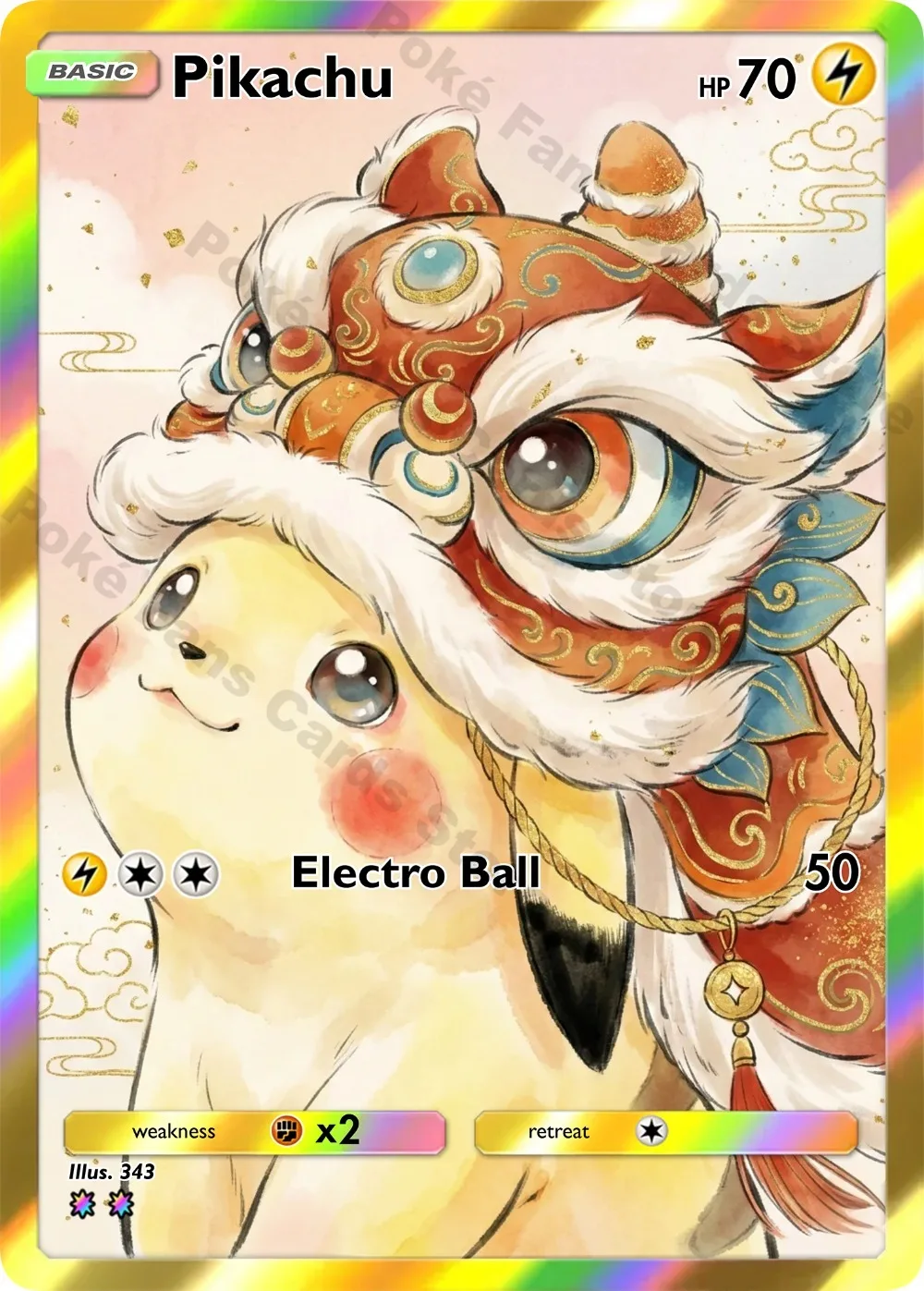 5Pcs PTCG Cards PTCG Psyduck Snorlax Slowpoke Ponyta Lion Dance Series Collection Cards Anime Rare Holo PTCG Cards Gift