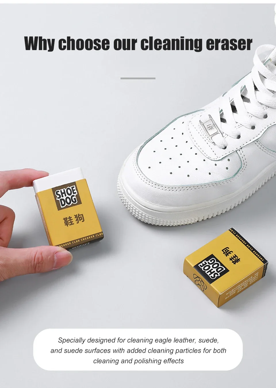 1-3 Stück Wasserloser Schuhreinigungs-Radiergummi - Sneaker-Auffrischer Reiniger Haushaltsschuhpflege-Werkzeuge – Detail 2