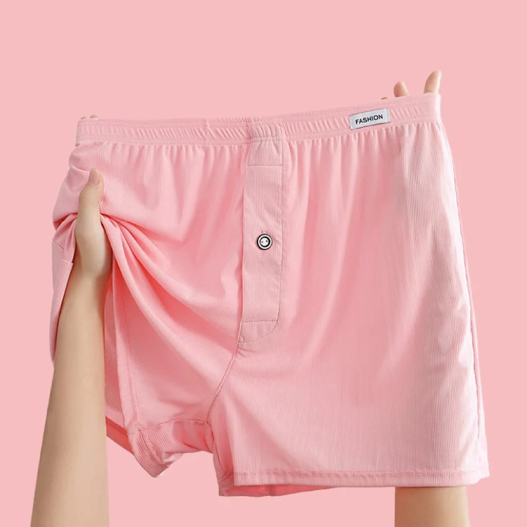 

1 Pack Ice Silk Men's Boxer Shorts - Lightweight Home/Sports Underwear - Plus Size for Teens & Young Men