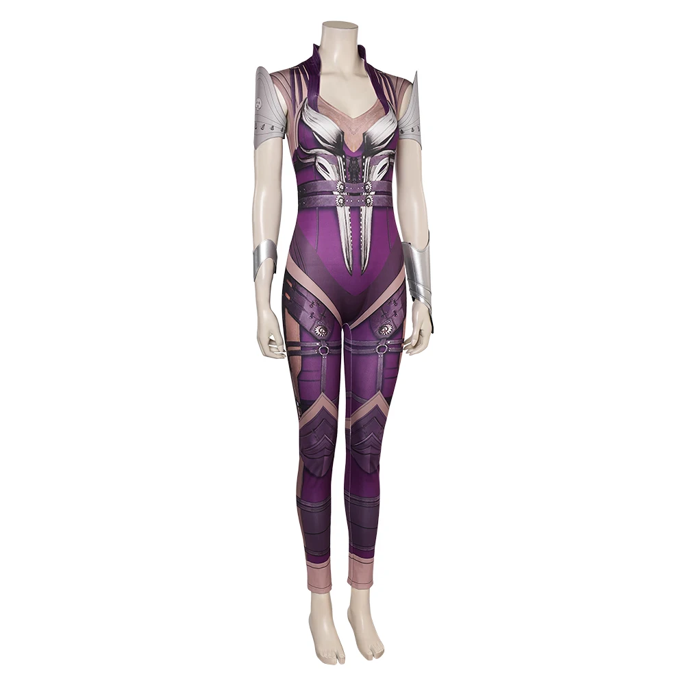 Sinedl-Mortal Cos Kombat Jumpsuit for Adult Women, Nette Cosplay Costume, Game Outfits, Halloween Carnival Party, Disguise imbibé