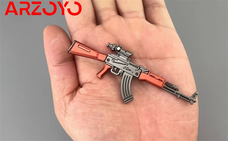 1/12 karabin broń Mini AKM akcesoria do modeli pasować do 6-calowego figurka zabawka akcji żołnierza II wojny światowej