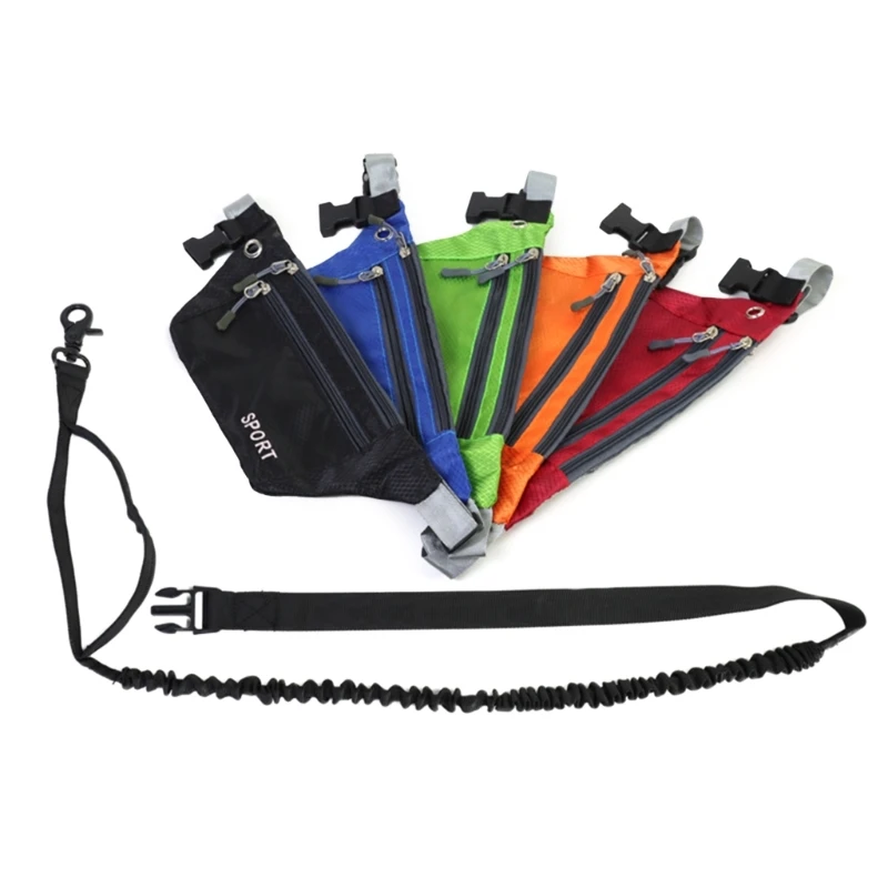 

Multifunctional Sports Waist Pack with Dog Leash Multifunctional Long Leash