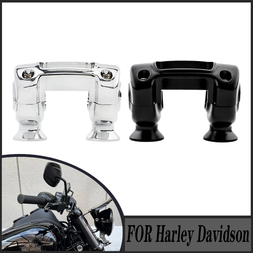 

FOR Harley Softail Breakout Fat Bob Fat Boy Road Glide Road King Dyna Street Bob Motorcycle 1.25" Handlebar Riser and Clamp Kit