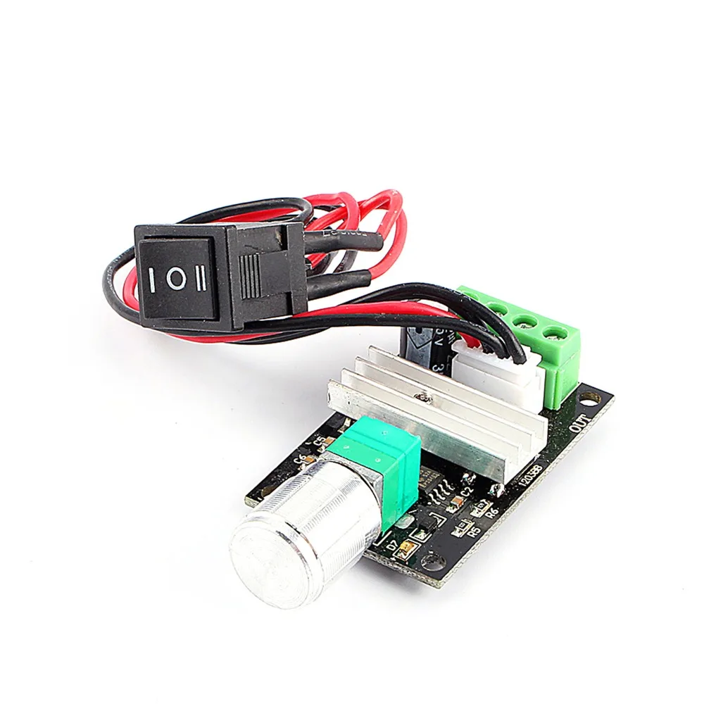 6‑28V Input Voltage DC Motor Speed Controller 3A Current Rating Adjustable Knob Motor Speed Regulator Pulse Width Modulation
