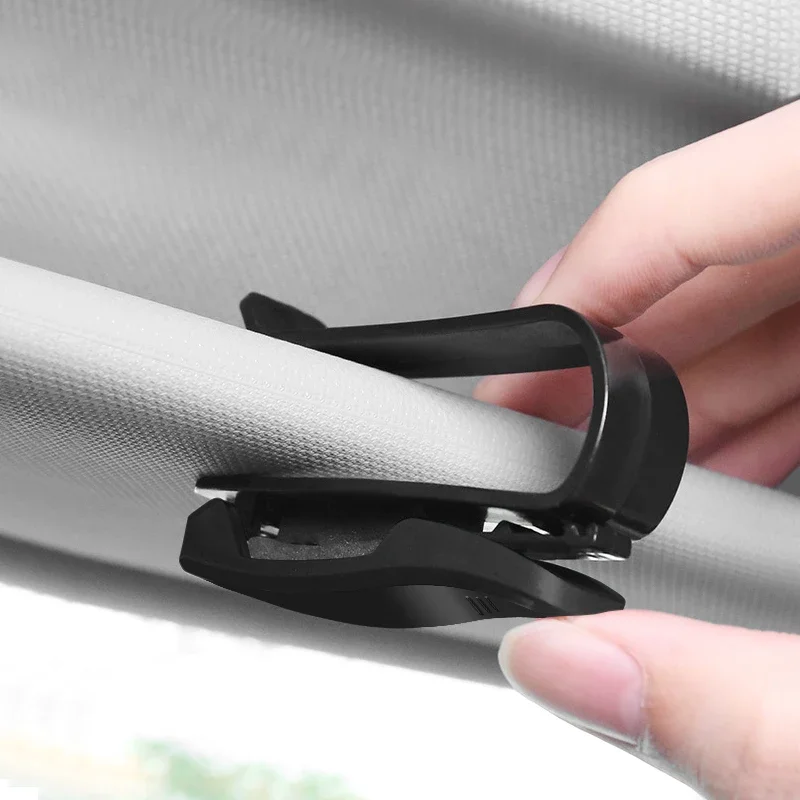 نظارات شمسية للسيارة مشبك حامل بطاقة قوس حافظة أقلام نظارات اكسسوارات السيارات لشركة هيونداي كريتا IX35 سانتافي سوناتا N Line #6