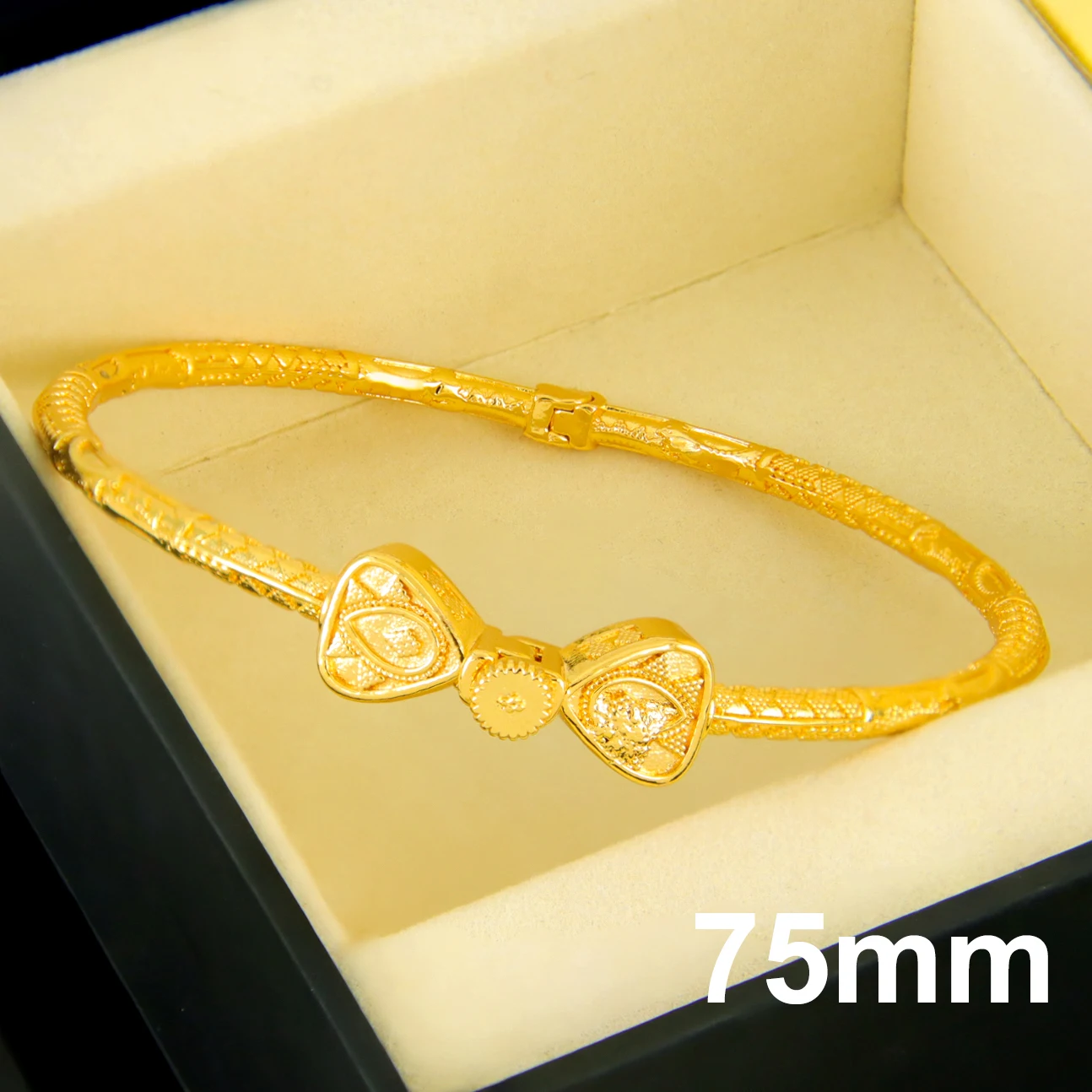 Dubai Mode Fuß Armband 21k Gold Überzogene Nigeria Braut Hochzeit Retro Knöchel Armreifen Nahen Osten Muslimischen Frauen Heiraten schmuck – Detail 6