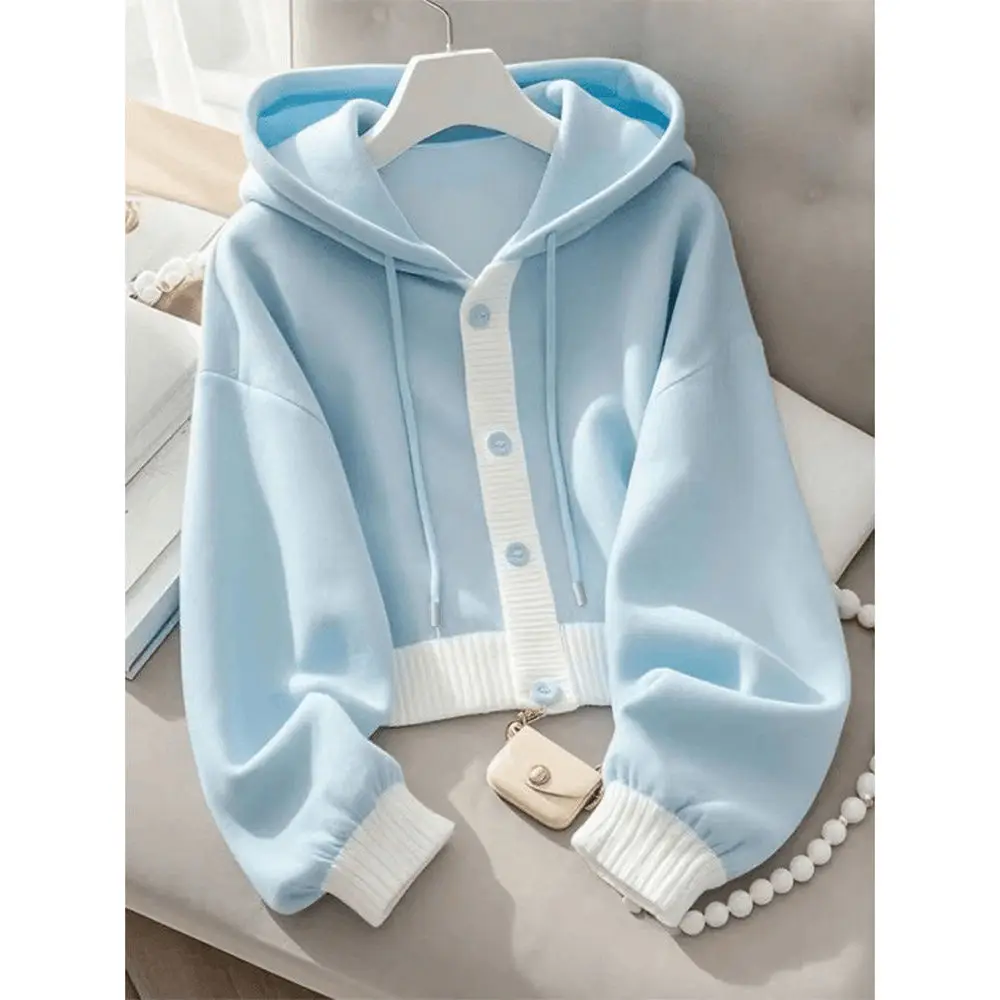 Sweat à capuche noir pour femmes, vêtements de sport à manches longues, tendance de gymnastique, polaire élégante, esthétique de noël et d'automne, Y2K