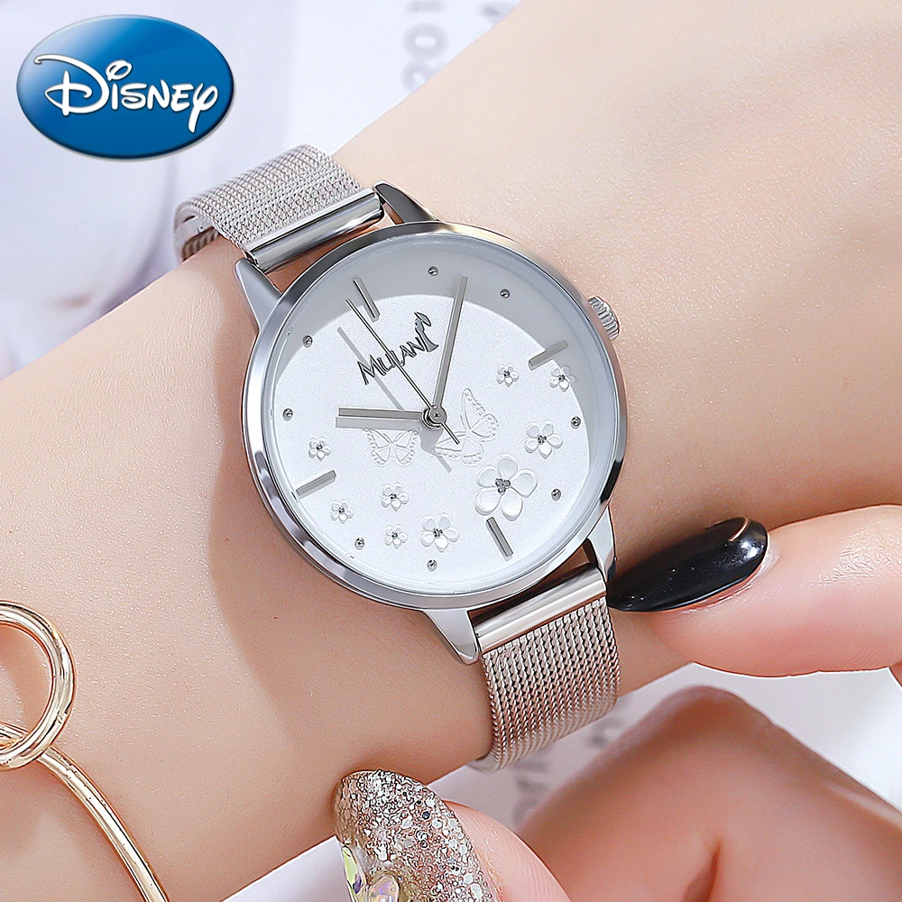 Disney Hua Mulan student watch ladies waterproof quartz watch for children gift with box