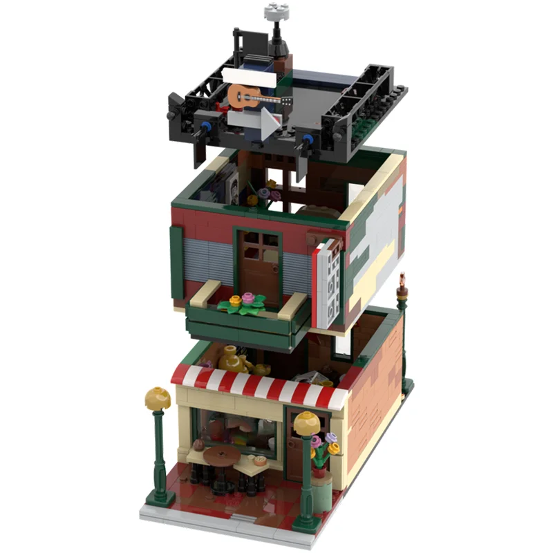 مجموعة بناء مخصصة مكونة من 920 قطعة - بناء بديل بيرك المركزي "الأصدقاء".