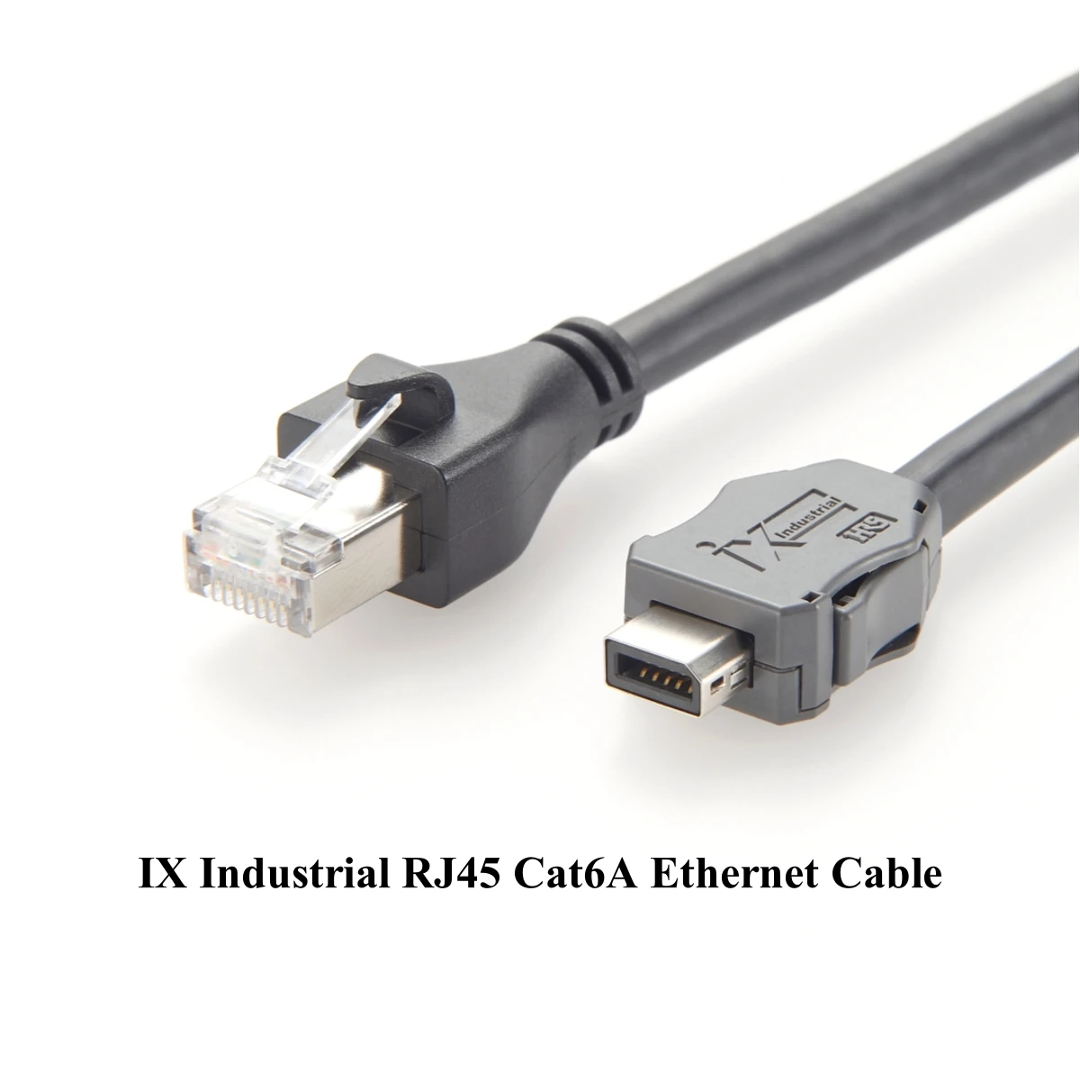 IX Industrial RJ45 Cat6A Ethernet Cable 10Gbps CAB-IR-5M IX A Key to RJ45 Male Plug Shielded SFTP IX40G-A-10S-CV Network Cable