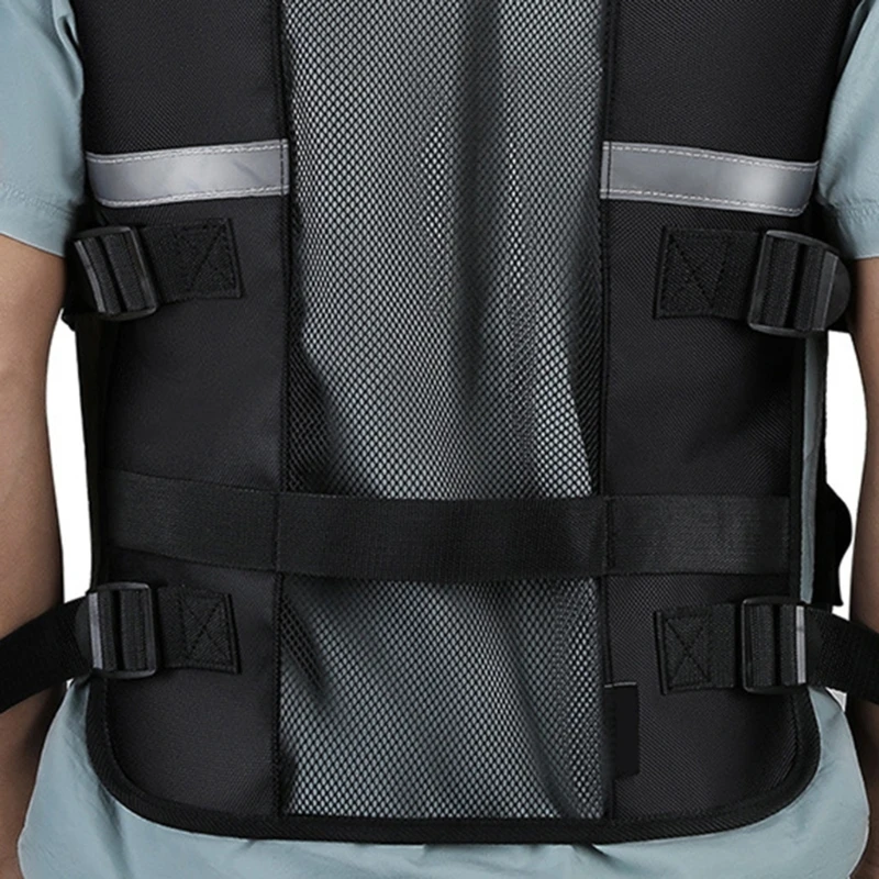 Handymen Breathable Mesh Safety Tool เสื้อกั๊กหลายช่องสำหรับองค์กรเครื่องมือ