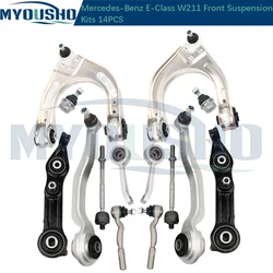 Myousho 14pcs Front Suspension Control Arm Ball Joint Stabilizer Link Tie Rod Kits For Mercedes Benz E Class W211 S211 C219