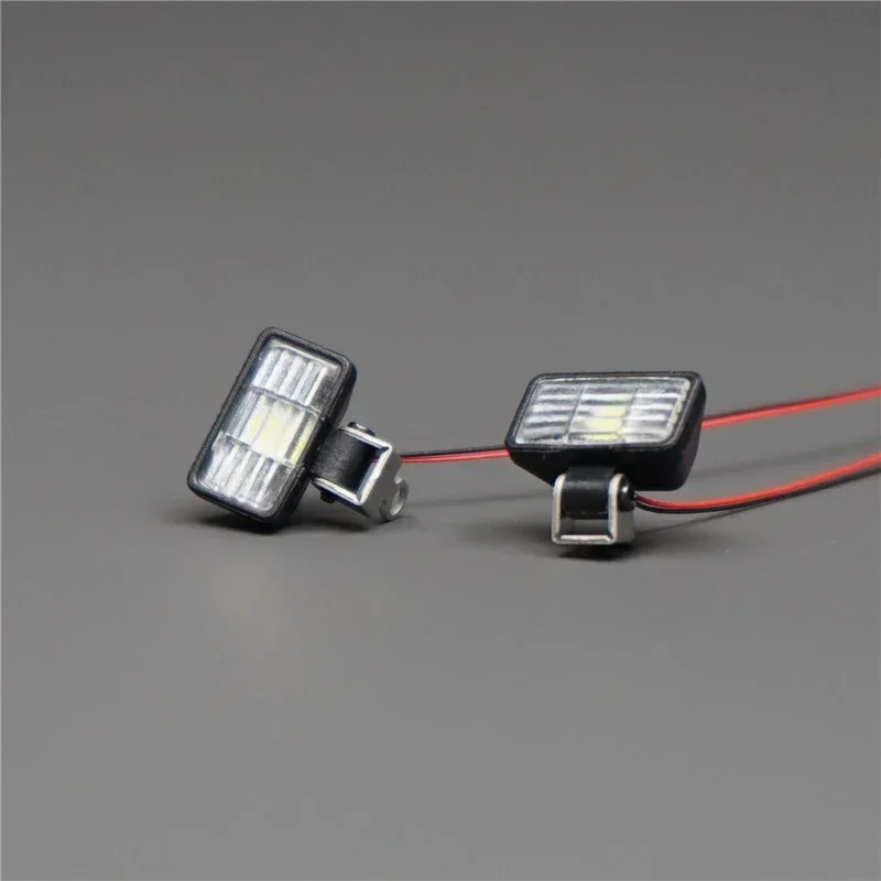 LED 1 Pair Miniature Lights Headlights for 1/14 Tamiya RC Truck Scania MAN Benz Volvo Diy Parts