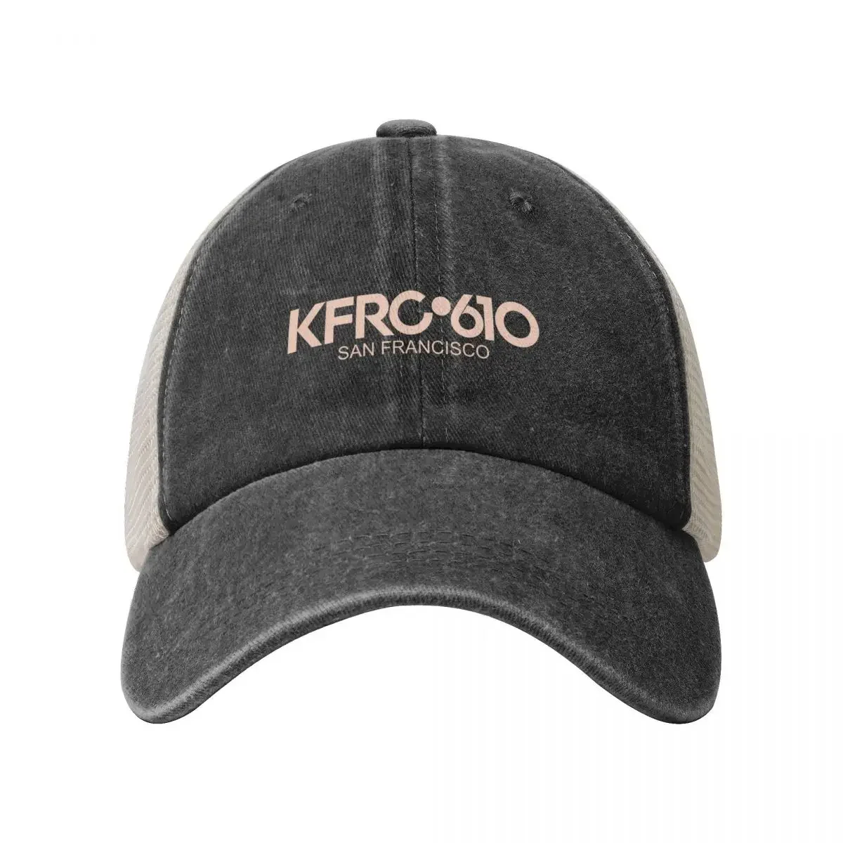 KFRC 610 Baseball Cap Trucker Cap Sun Cap Sunscreen Men Hats Women's