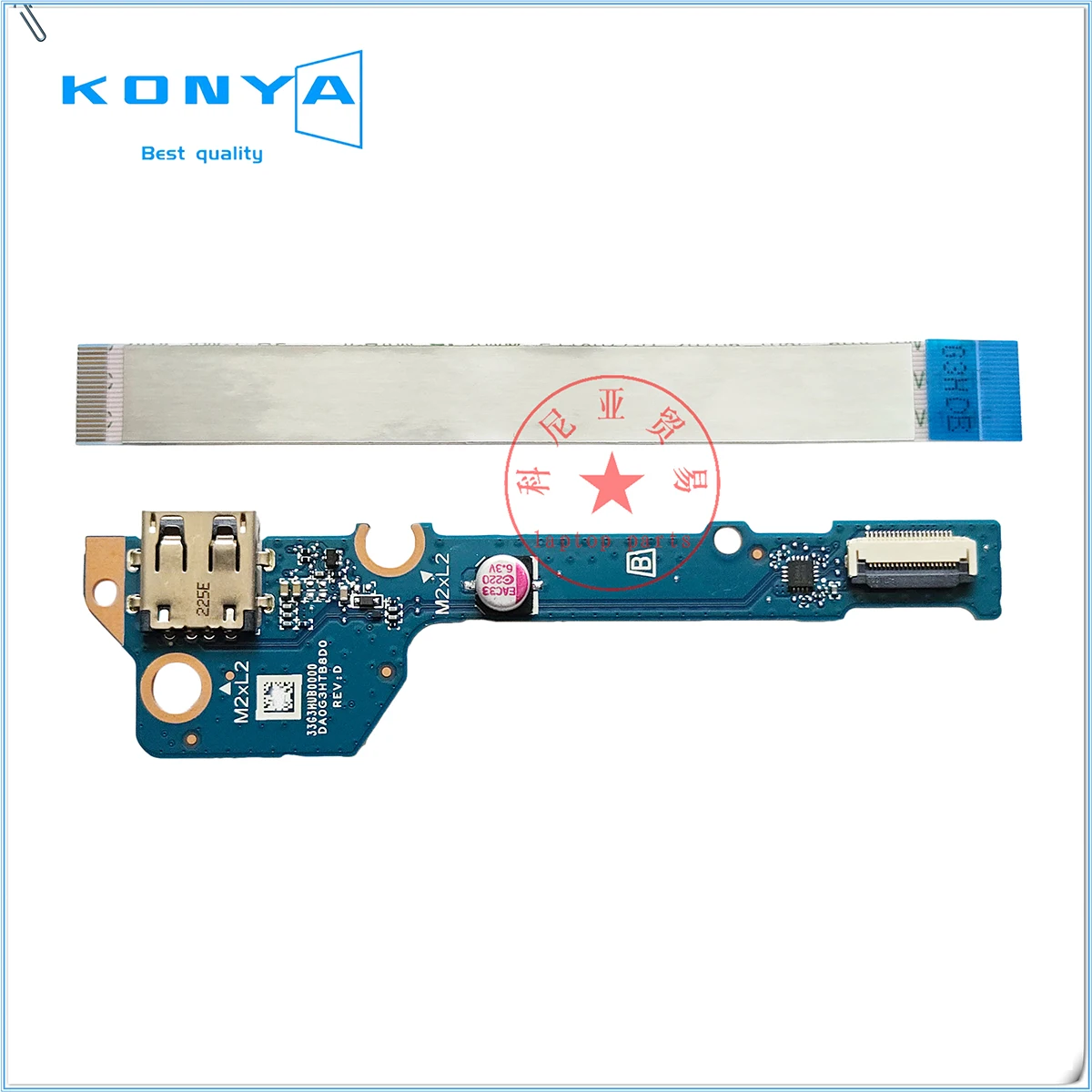 

New For HP Pavilion 15-EC ZHAN 99 G2 G3 G4 TPN-Q229 Q284 Laptop LED Indicator/Power Button/USB Circuit Board/Cable DA0G3HTB8D0