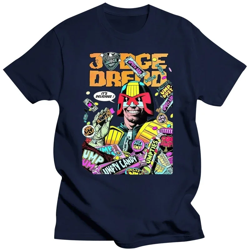 Men White 2000Ad T-Shirt Judge Dredd It'S Delicious Tee T Shirt Harajuku Hip Hop mens designer clothes new in tops & tees manga