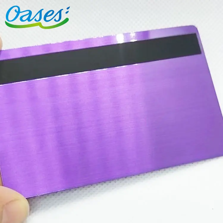 Customized query 2025 Hot Selling Company Advertising Use Stainless Steel Business Card with Brushed Finish Craft and Magnetic S