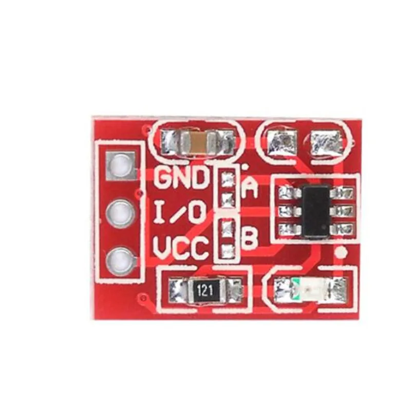 10pcs TTP223 Touch Button Module Capacitor Type One Single Channel Self Locking Touch Switch Sensor 15*11mm 2.5-5.5V