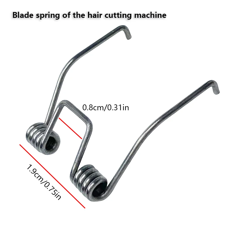 Wire Trimmer Blade Spring doppia molla di torsione universale tagliacapelli elettrico sostituzione Spring Steel Barber Spring Accessory